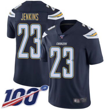 Los Angeles Chargers NFL Football Rayshawn Jenkins Navy Blue Jersey Men Limited  #23 Home 100th Season Vapor Untouchable